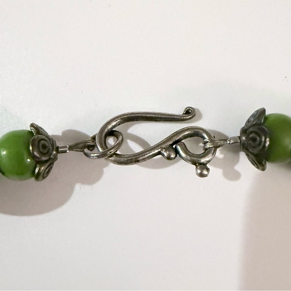 Statement Natural Gemstone and Glass Triple Strand Necklace LIKE NEW - Picture 5 of 5